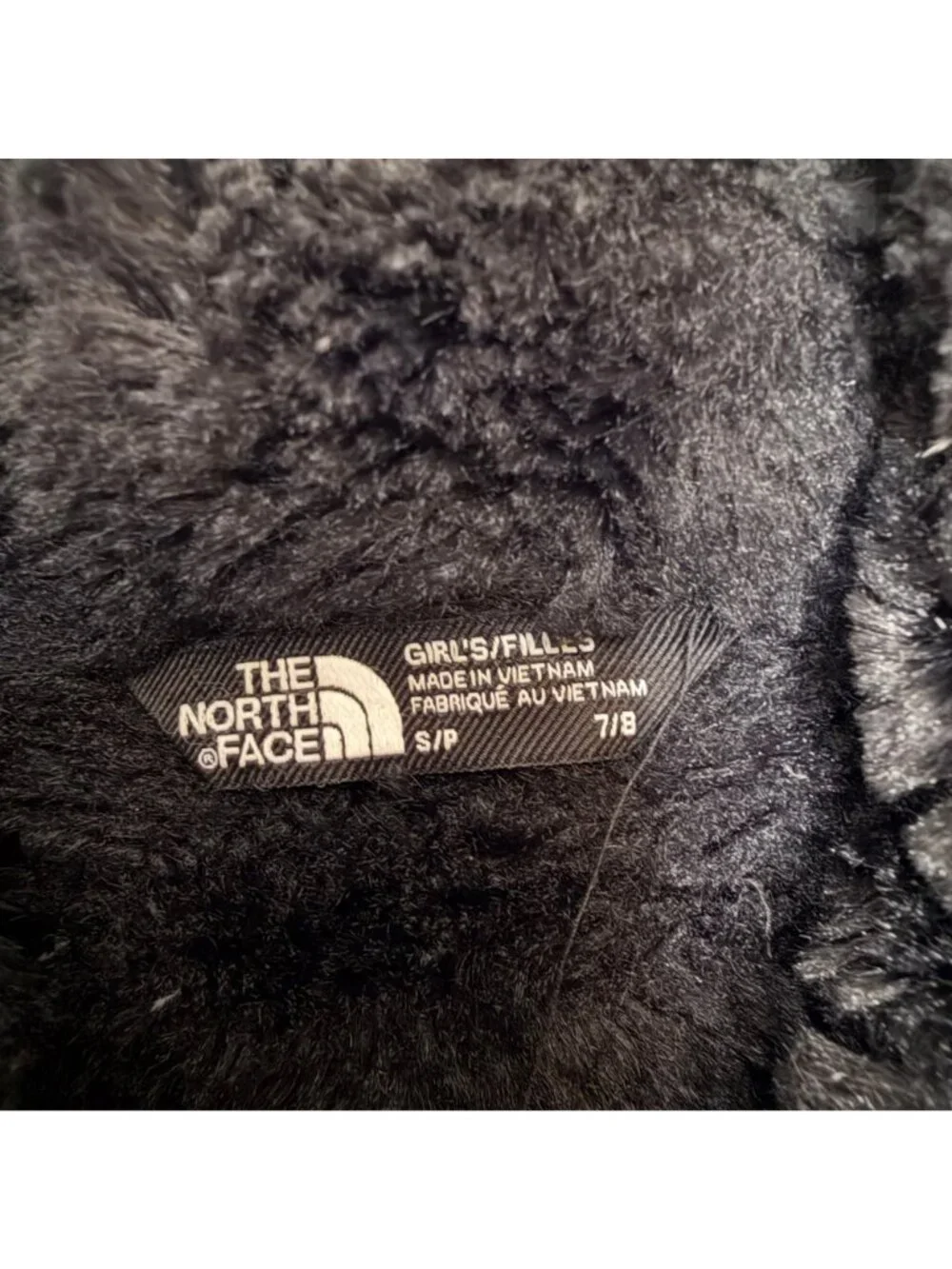 The North Face Hooded Arctic Parka Girls Size 7/8 Small in Black - EUC!